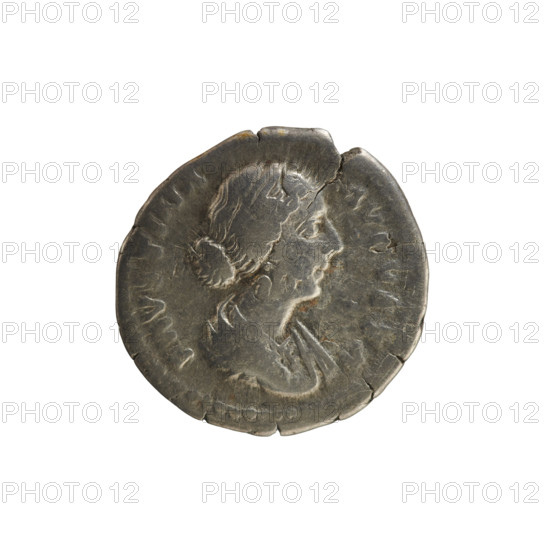 Denarius, Marcus Aurelius (121–180; Roman emperor 161–180) and Faustina the Younger (ca. 130–176;