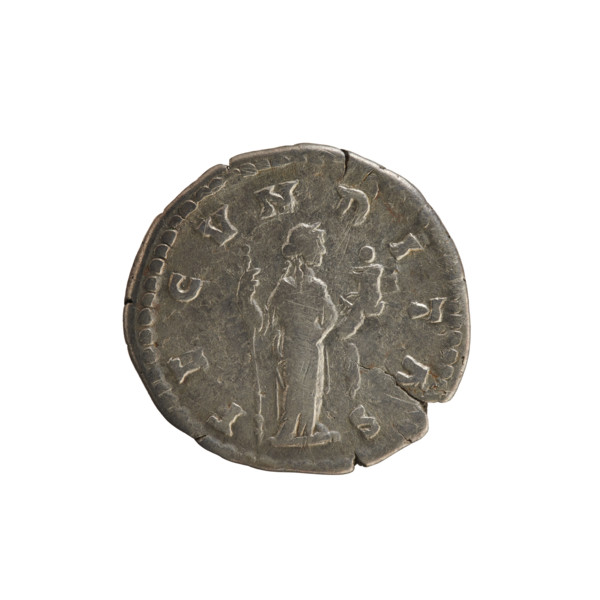 denarius, Marcus Aurelius (121–180; Roman emperor 161–180), Faustina the Younger (c.130–176; Roman