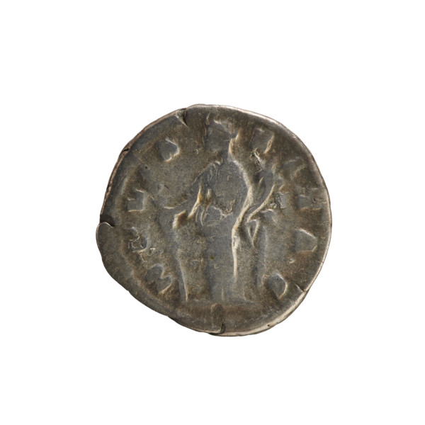 Denarius, Marcus Aurelius (121–180; Roman emperor 161–180) and Faustina the Younger (ca. 130–176;