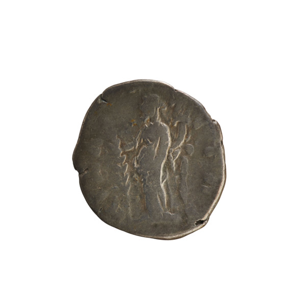 Denarius, Marcus Aurelius (121–180; Roman emperor 161–180) and Faustina the Younger (ca. 130–176;