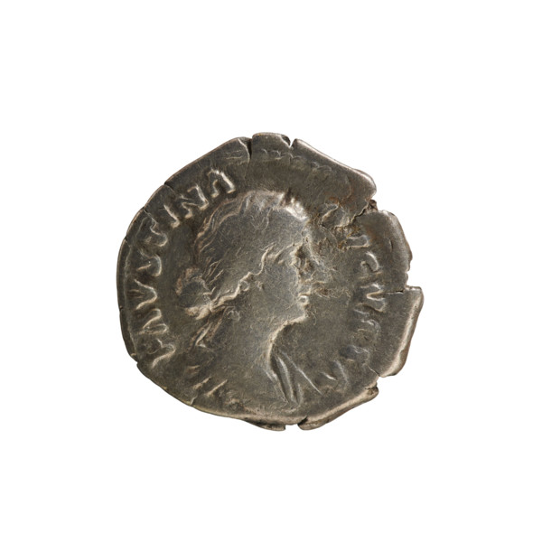 Denarius, Marcus Aurelius (121–180), Faustina the Younger (ca. 130–176), imperial bust of Faustina