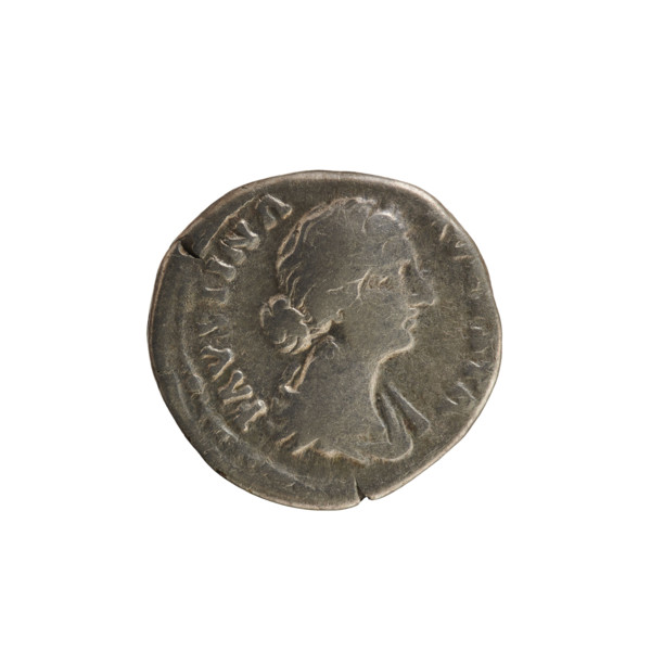 denarius, Marcus Aurelius (121–180; Roman emperor 161–180), Faustina the Younger (ca. 130–176;