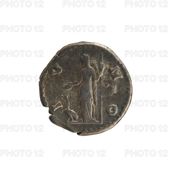 Denarius, Marcus Aurelius (121–180; Roman emperor 161–180) and Faustina the Younger (c.130–176;