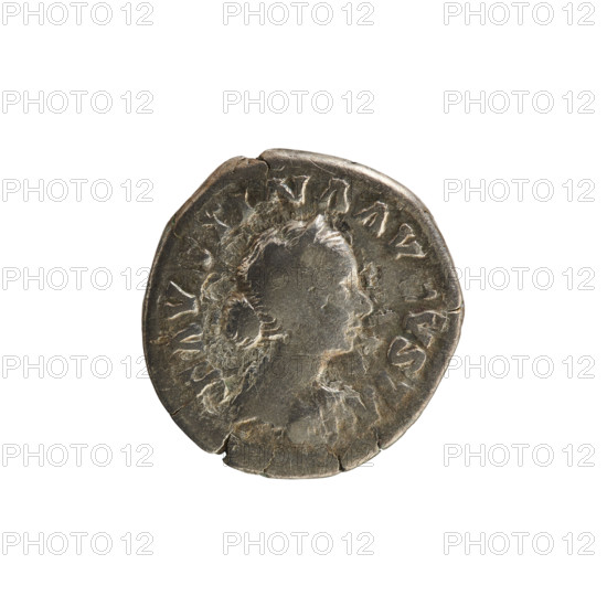 Denarius, Marcus Aurelius (121–180; Roman emperor 161–180) and Faustina the Younger (ca. 130–176;