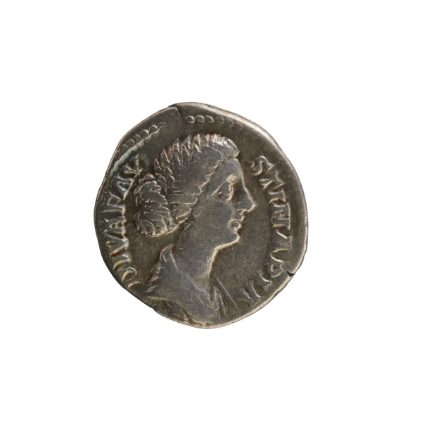 denarius, Marcus Aurelius (121–180; Roman emperor 161–180), Faustina the Younger (ca. 130–176;