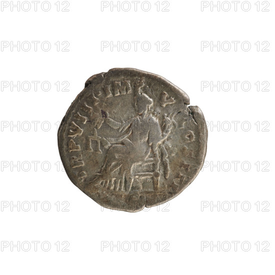 Denarius of Lucius Verus (130–169; Roman emperor 161–169). Obverse: Emperor's head right with