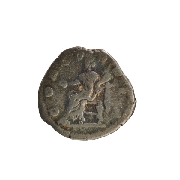 Denarius of Lucius Verus (130–169) and Lucilla (149–182), c. 164–169. Obverse: Bust of Lucilla