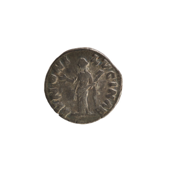 Denarius, Lucius Verus (130–169; Roman emperor 161–169) and Lucilla (149–182; Roman empress