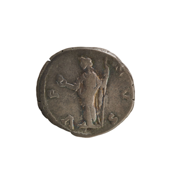 Denarius, Lucius Verus (130–169; Roman emperor 161–169), Lucilla (149–182; Roman empress 164–169).