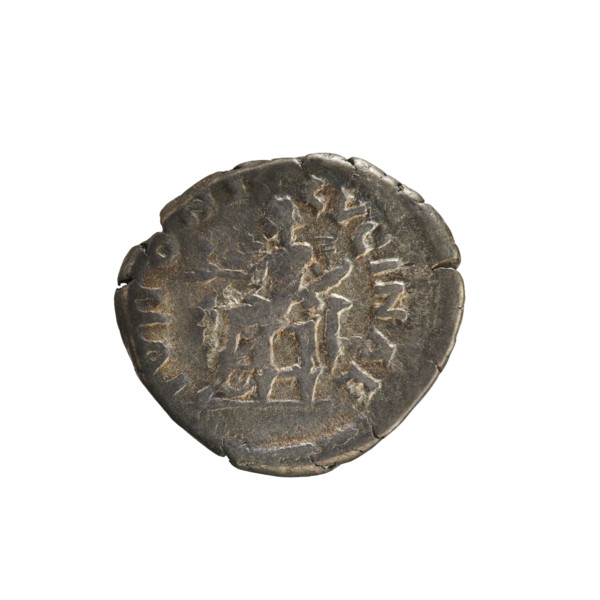 Denarius of Lucius Verus (130–169; Roman emperor 161–169) and Lucilla (149–182; Roman empress