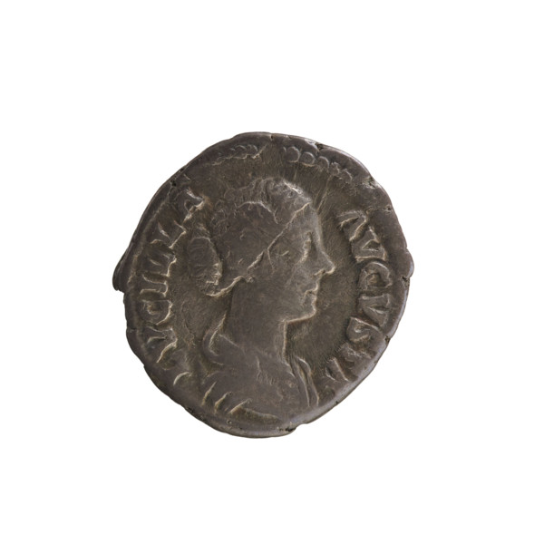 Denarius of Lucius Verus (130–169; Roman emperor 161–169) and Lucilla (149–182; Roman empress