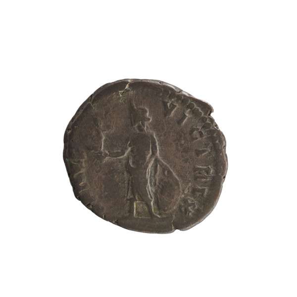 Denarius, Lucius Verus (130–169; Roman emperor 161–169) and Lucilla (149–182; Roman empress
