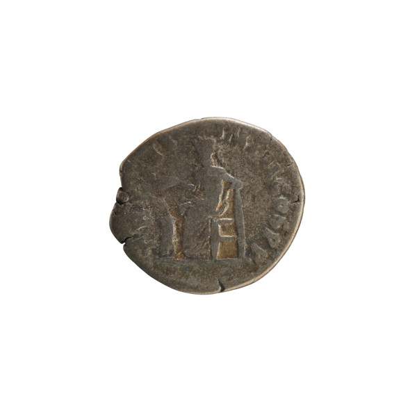 Denarius, Marcus Aurelius (121–180; Roman emperor 161–180). Obverse: Bust of Commodus (161–192;
