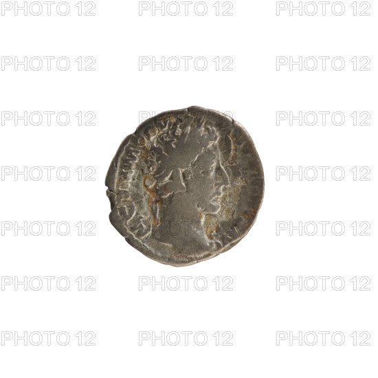 Denarius, Commodus (161–192; Roman emperor 177–192). Obverse: Emperor's head right, laurel wreath;