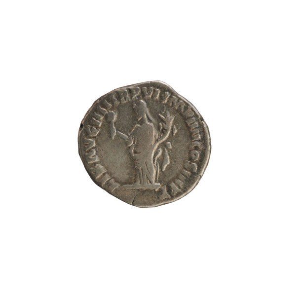 Denarius, Commodus (161–192; Roman emperor 177–192). Obverse: Emperor's head right, laurel wreath;