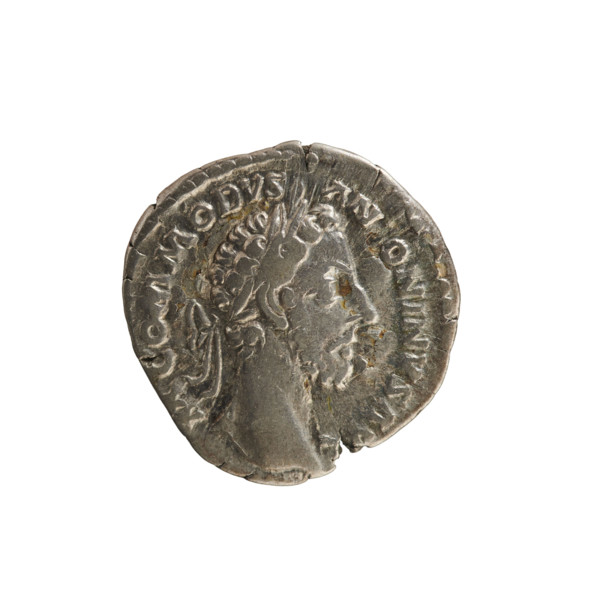 denarius, Commodus (161–192; Roman emperor 177–192); imperial bust; iconography: cornucopia