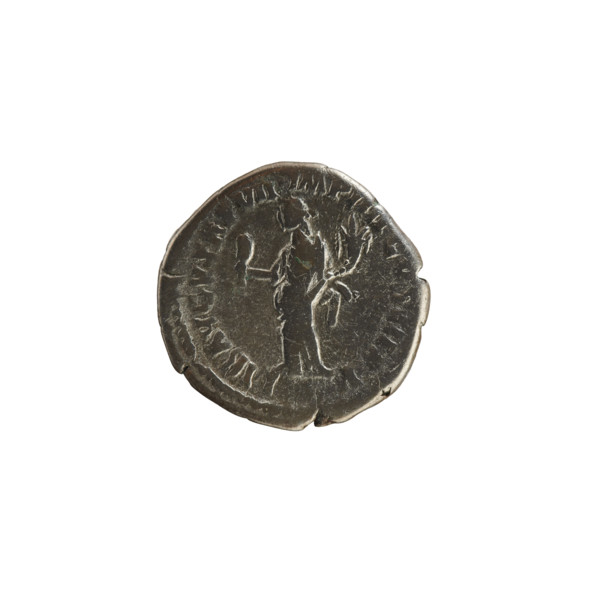 Denarius, Commodus (161–192; Roman emperor 177–192). Obverse: Emperor's head right, laurel wreath;