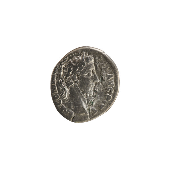 denarius, Commodus (161–192; Roman emperor 177–192); obverse: Emperor's head right with laurel