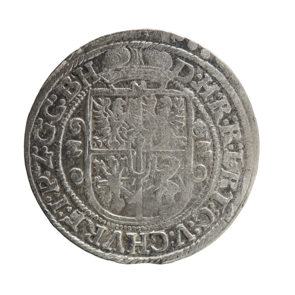 Obv. Bust facing right in mitre and electoral mantle. A sceptre in his right hand, the left resting