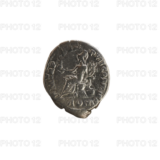 Denarius, Commodus (161–192; Roman emperor 177–192). Obverse: Emperor's head right, wearing a