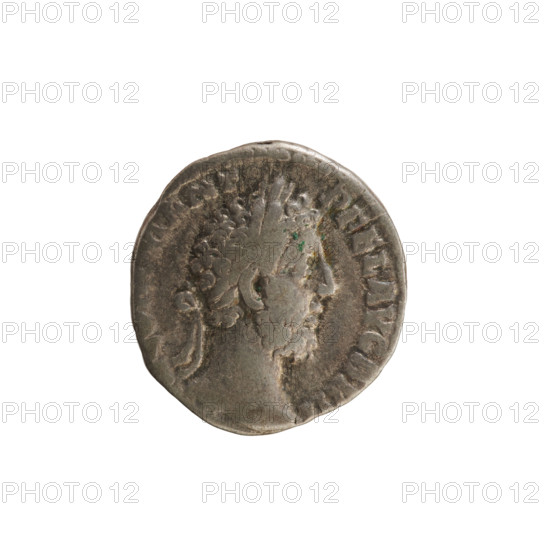 Denarius, Commodus (161–192; Roman emperor 177–192). Obverse: Emperor's head right, laurel wreath;