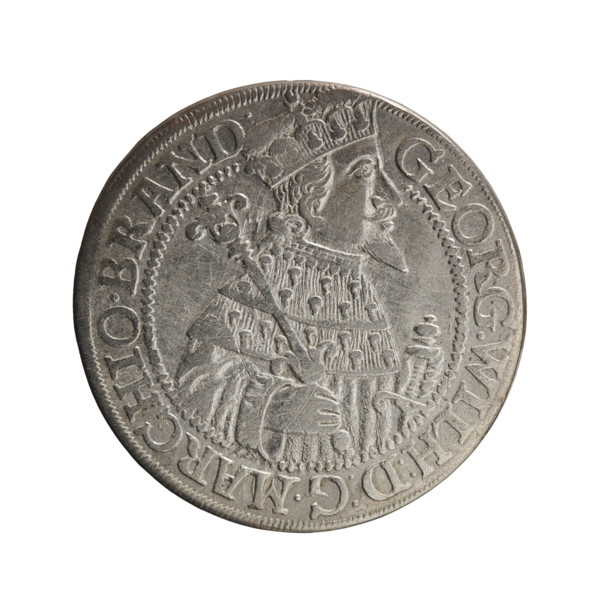 Obv. Bust facing right in mitre and electoral mantle. A sceptre in the right hand, the left resting