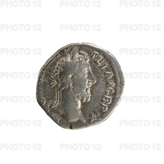 Denarius, Commodus (161–192; Roman emperor 177–192). Obverse: Emperor's head right, laurel wreath;
