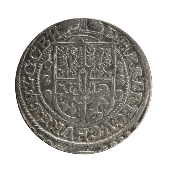 Obv. Bust facing right in mitre and electoral mantle. A sceptre in his right hand, the left resting