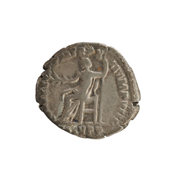 Denarius of Commodus (161–192; Roman emperor 177–192). Silver coin, weight 2.66 g, axis 180°.