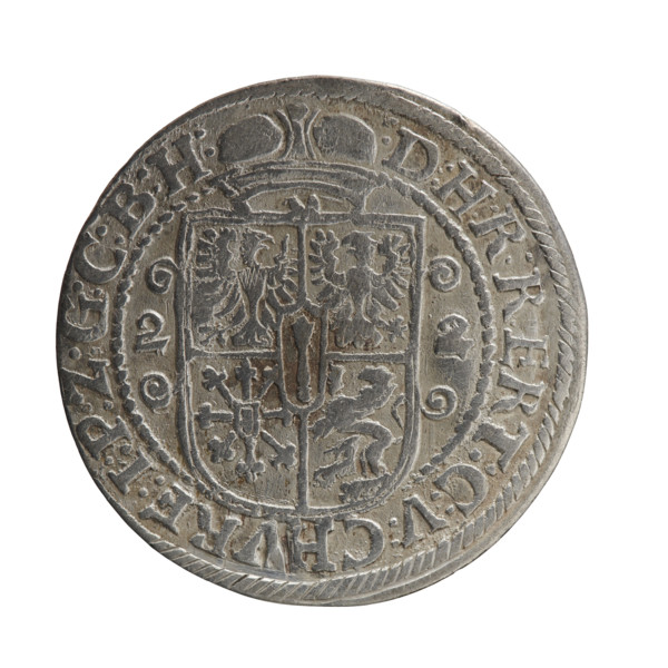 Obv. Bust facing right in mitre and electoral mantle. A sceptre in his right hand, the left resting