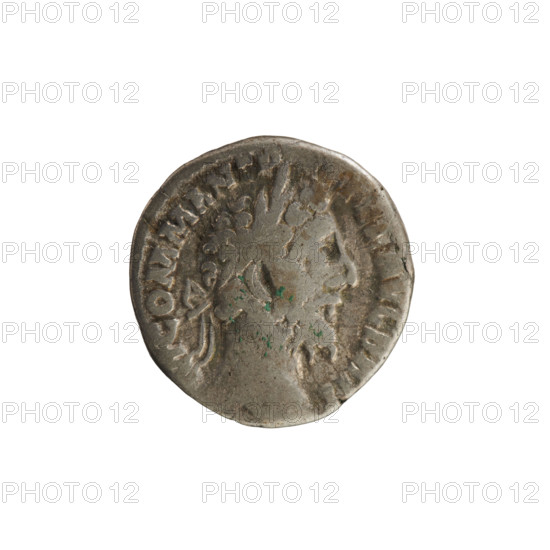 denarius, Commodus (161–192; Roman emperor 177–192). Obverse: Emperor's head right, laurel wreath;