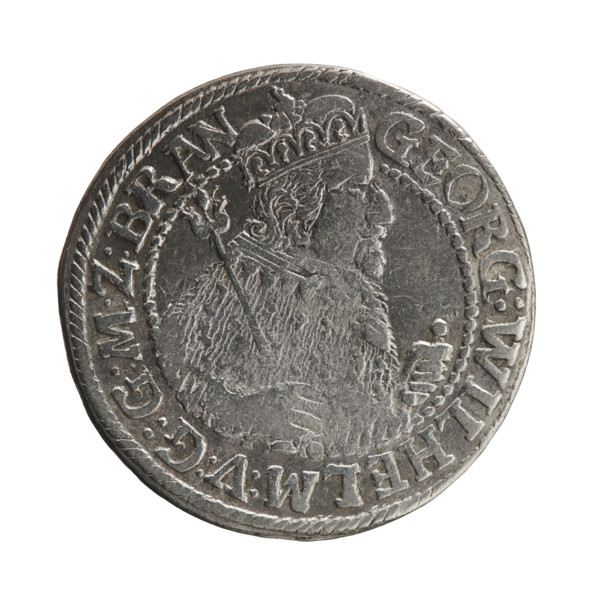 Obv. Bust facing right in mitre and electoral mantle. A sceptre in his right hand, the left resting