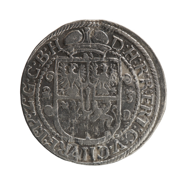 Obv. Bust facing right in mitre and electoral mantle. A sceptre in his right hand, the left resting