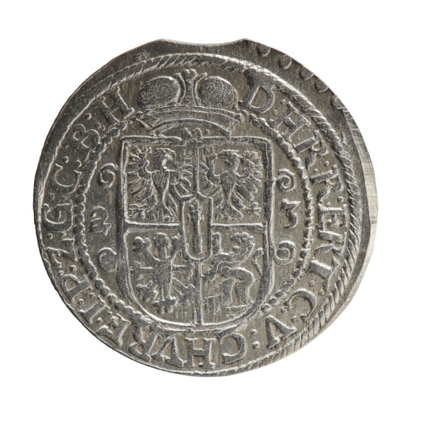 Obv. Bust facing right in mitre and electoral mantle. A sceptre in his right hand, the left resting
