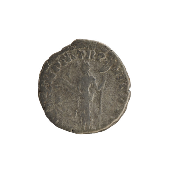 Denarius of Commodus (reigned 177–192 AD), 190–191. Obverse: Emperor's head right, wearing a laurel