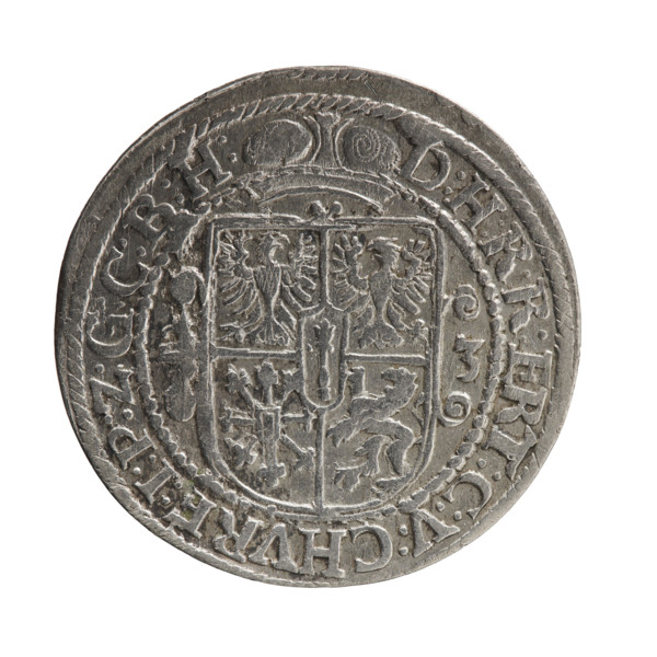 Obv. Bust facing right in mitre and electoral mantle. A sceptre in his right hand, the left resting