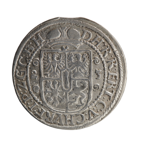 Obv. Bust facing right in mitre and electoral mantle. A sceptre in his right hand, the left resting