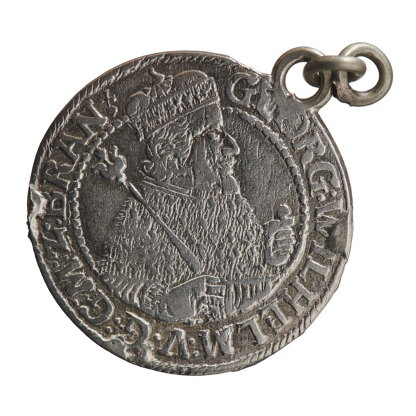 Obv. Bust facing right in mitre and electoral mantle. A sceptre in the right hand, the left resting