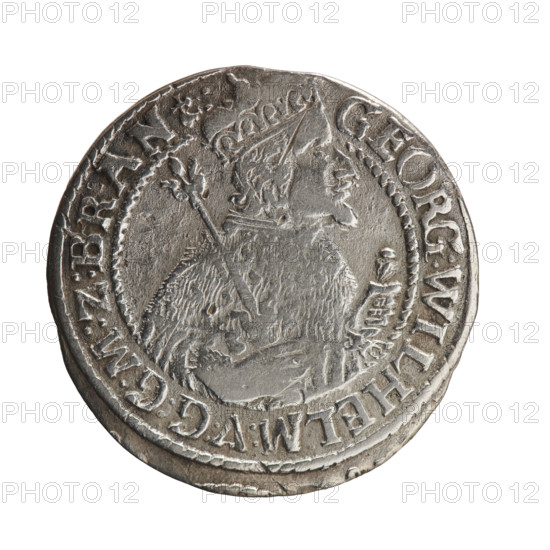 Obv. Bust facing right in mitre and electoral mantle. A sceptre in his right hand, the left resting