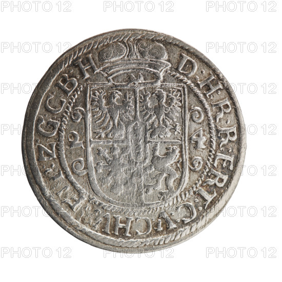 Obv. Bust facing right in mitre and electoral mantle. A sceptre in his right hand, the left resting