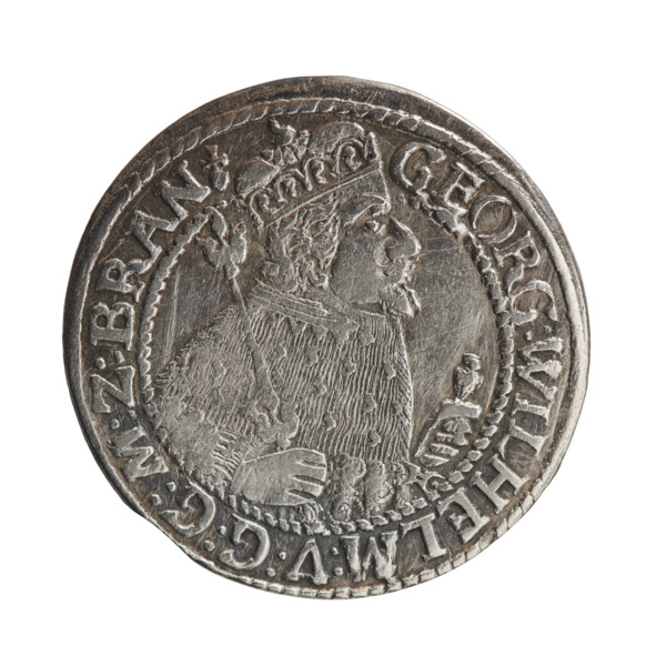Obv. Bust facing right in mitre and electoral mantle. A sceptre in his right hand, the left resting