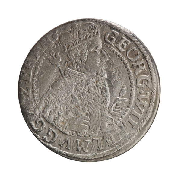 Obv. Bust facing right in mitre and electoral mantle. A sceptre in his right hand, the left resting