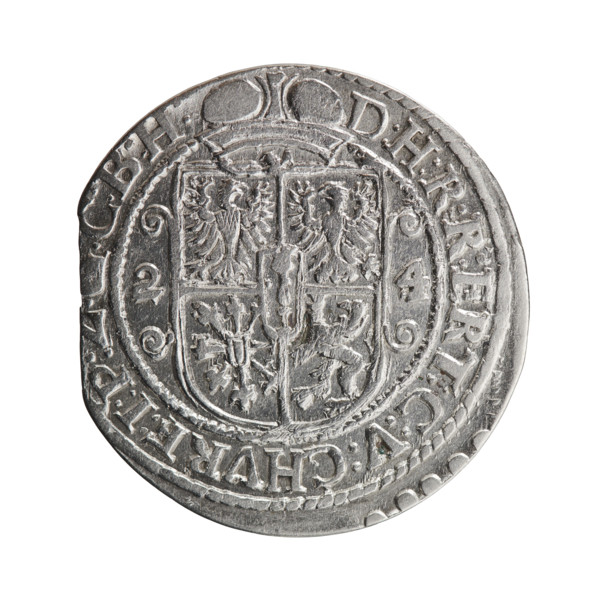 Obv. Bust facing right in mitre and electoral mantle. A sceptre in his right hand, the left resting