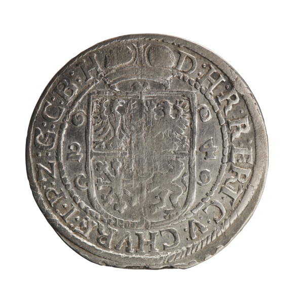 Obv. Bust facing right in mitre and electoral mantle. A sceptre in the right hand, the left resting