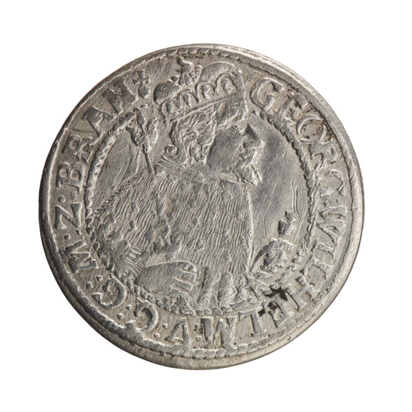 Obv. Bust facing right in mitre and electoral mantle. A sceptre in his right hand, the left resting