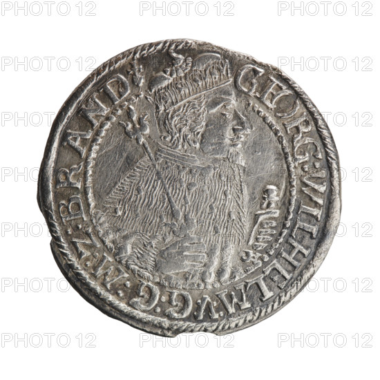 Obv. Bust facing right in mitre and electoral mantle. A sceptre in his right hand, the left resting