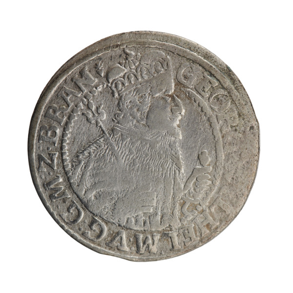 Obv. Bust facing right in mitre and electoral mantle. A sceptre in the right hand, the left resting