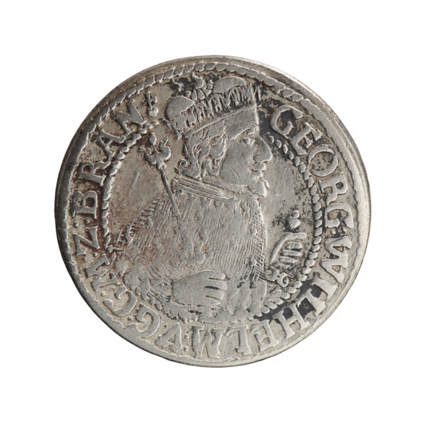 Obv. Bust facing right in mitre and electoral mantle. A sceptre in his right hand, the left resting