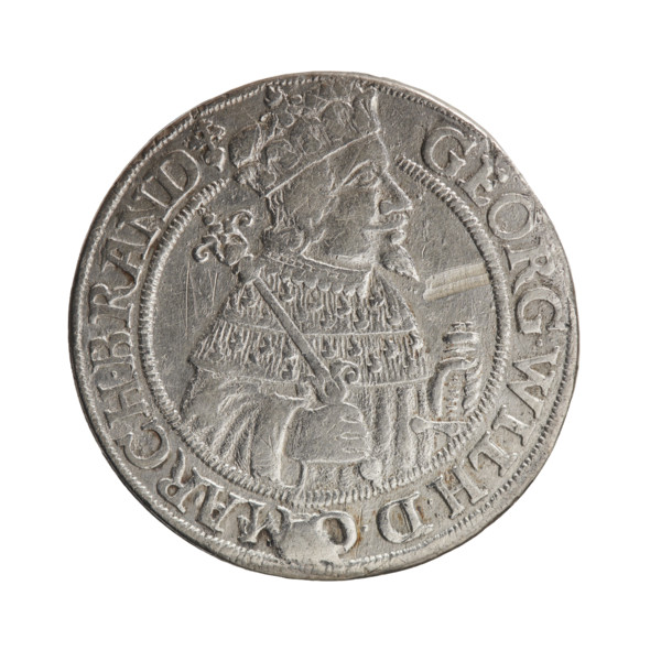 Obv. Bust facing right in mitre and electoral mantle. A sceptre in his right hand, the left resting