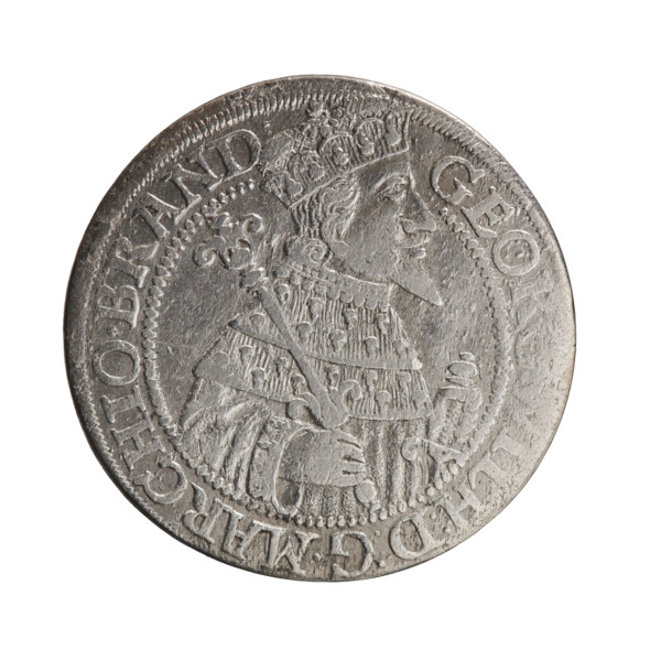 Obv. Bust facing right in mitre and electoral mantle. A sceptre in the right hand, the left resting